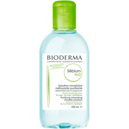 Bioderma Sebium H2O Miccelar Solution Oily Acne Skin Cleaning